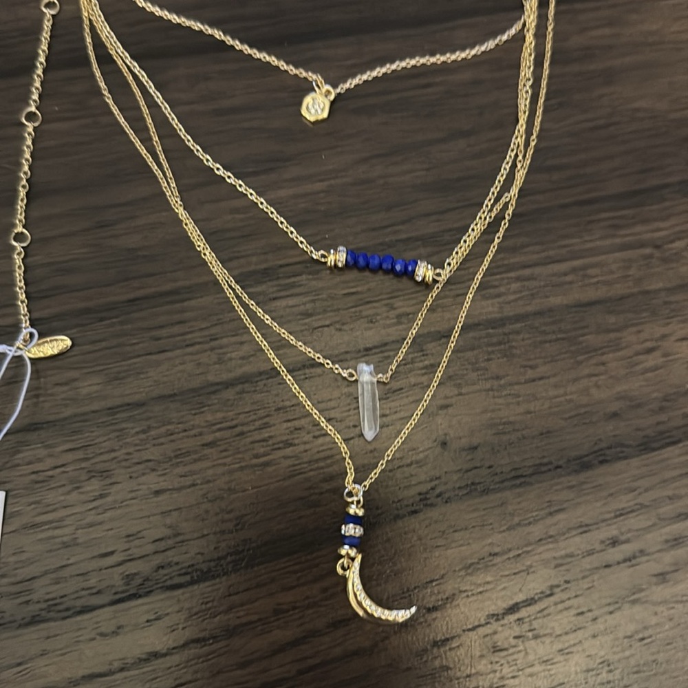 Ettika layered moon necklace NWT - Picture 2 of 4